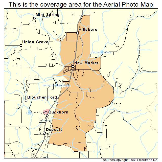 New Market, AL location map 