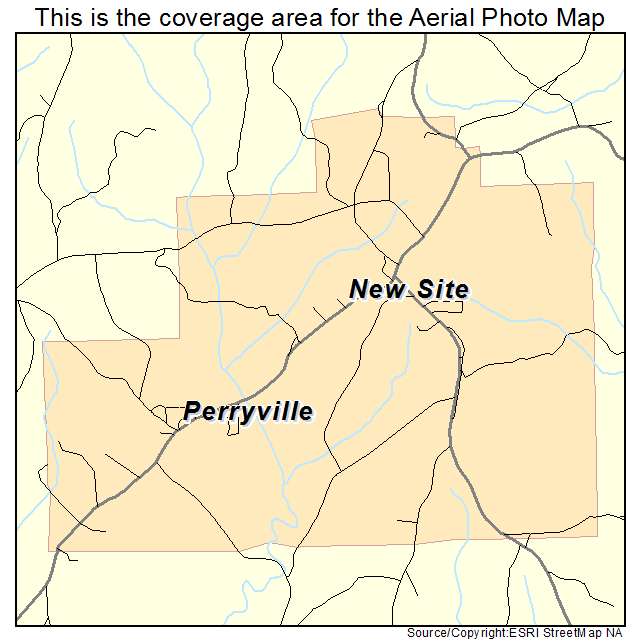 New Site, AL location map 