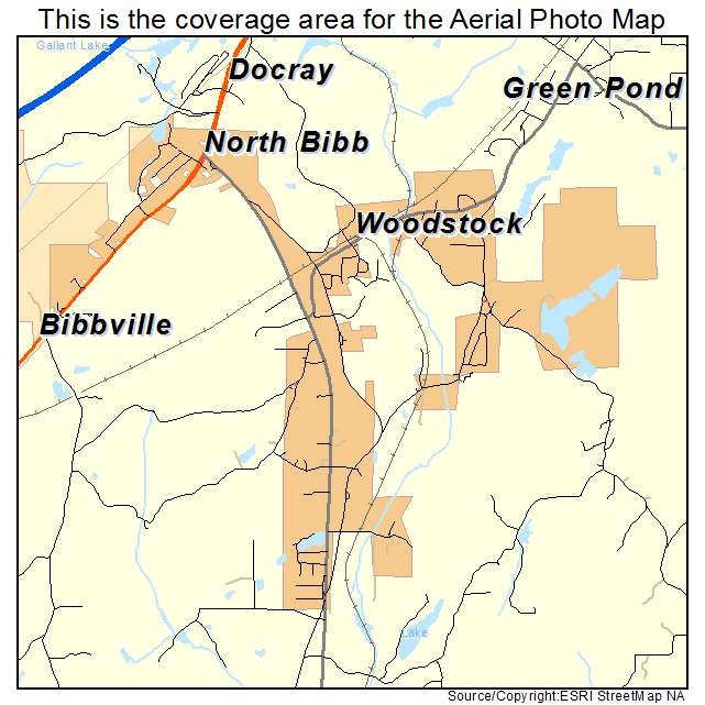 North Bibb, AL location map 