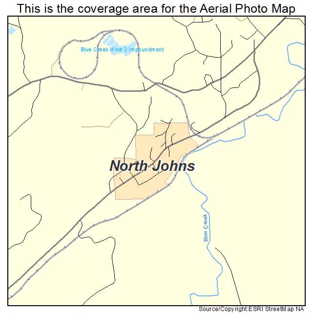 North Johns, AL location map 