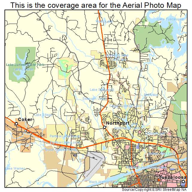 Northport, AL location map 