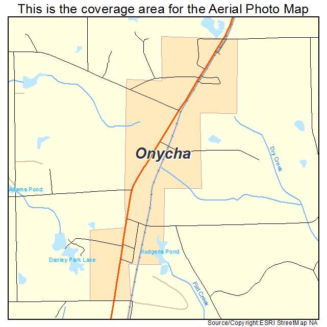 Onycha, AL location map 