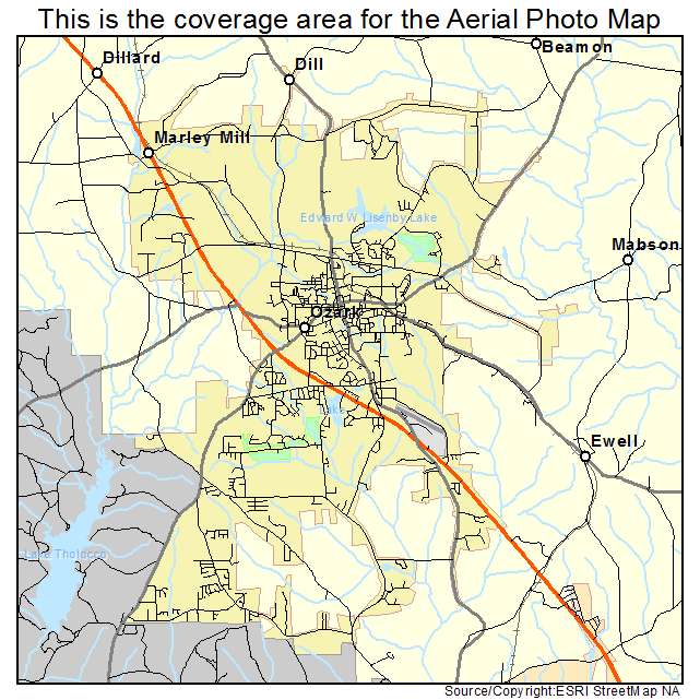 Ozark, AL location map 