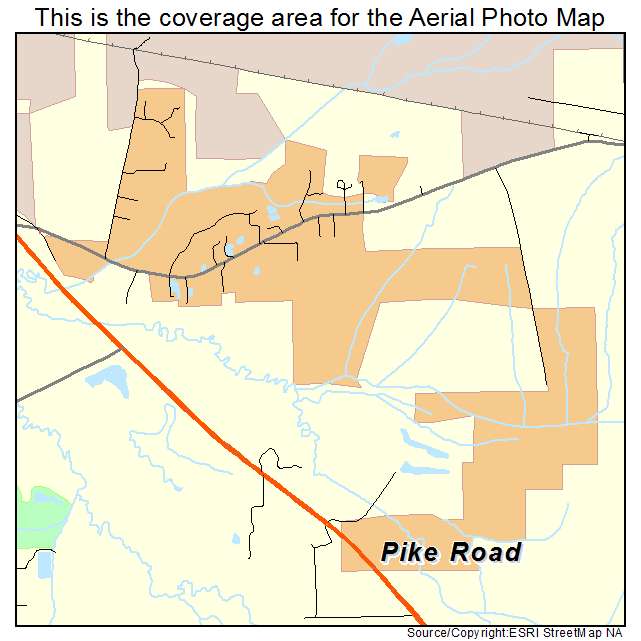 Pike Road, AL location map 