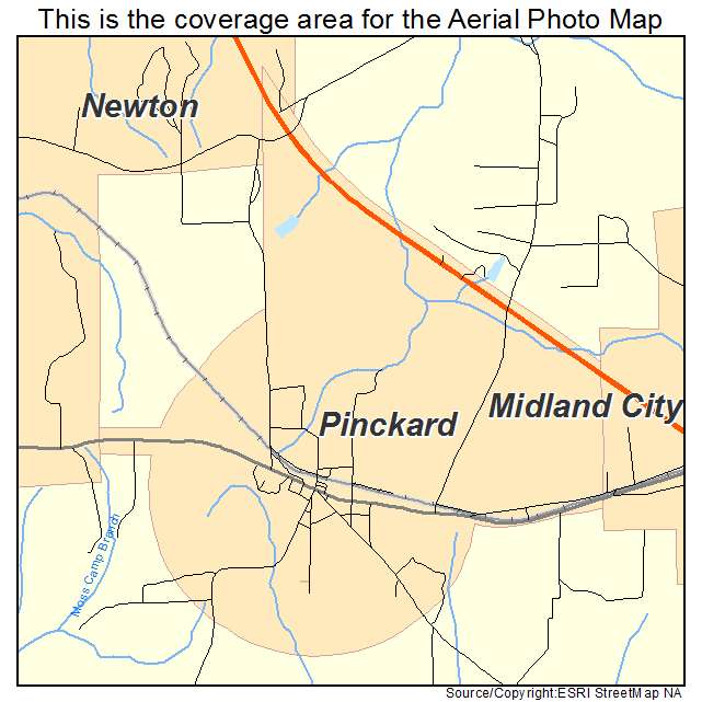 Pinckard, AL location map 
