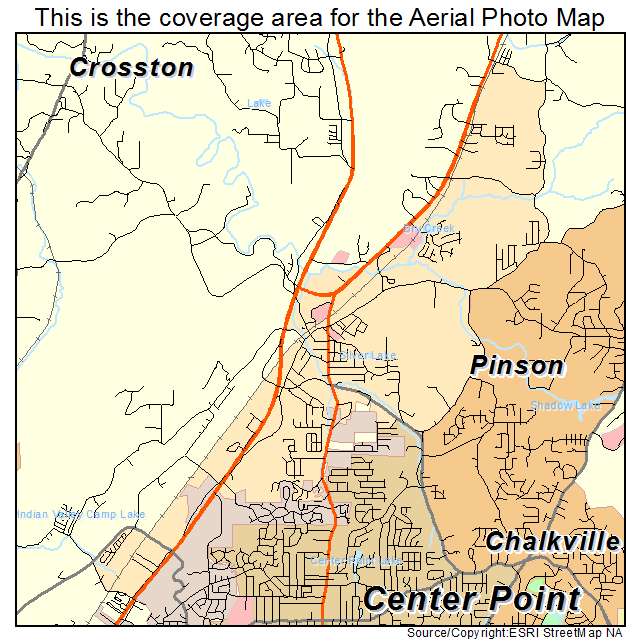 Pinson, AL location map 