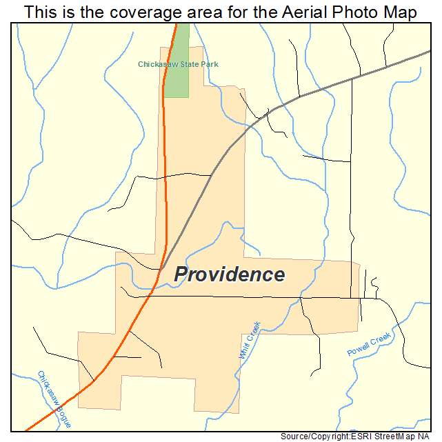 Providence, AL location map 