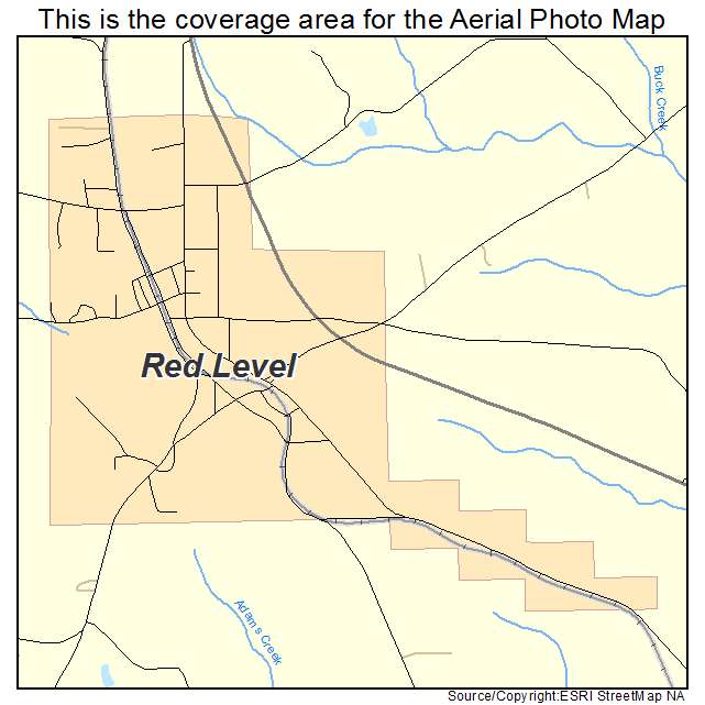 Red Level, AL location map 