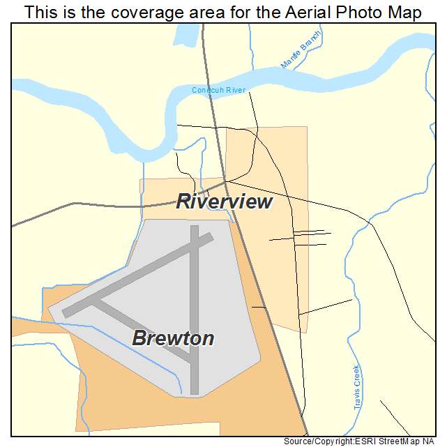 Riverview, AL location map 