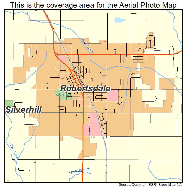 Robertsdale, AL location map 