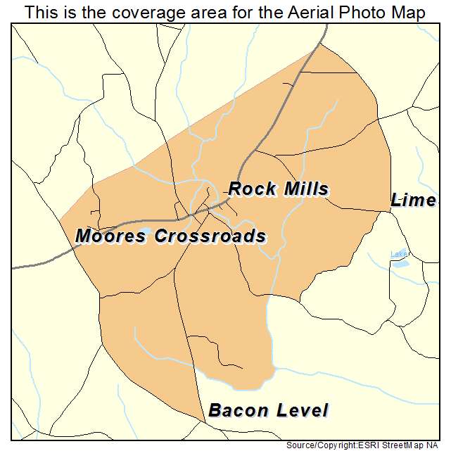 Rock Mills, AL location map 