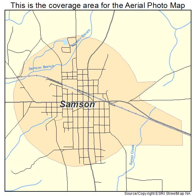 Samson, AL location map 