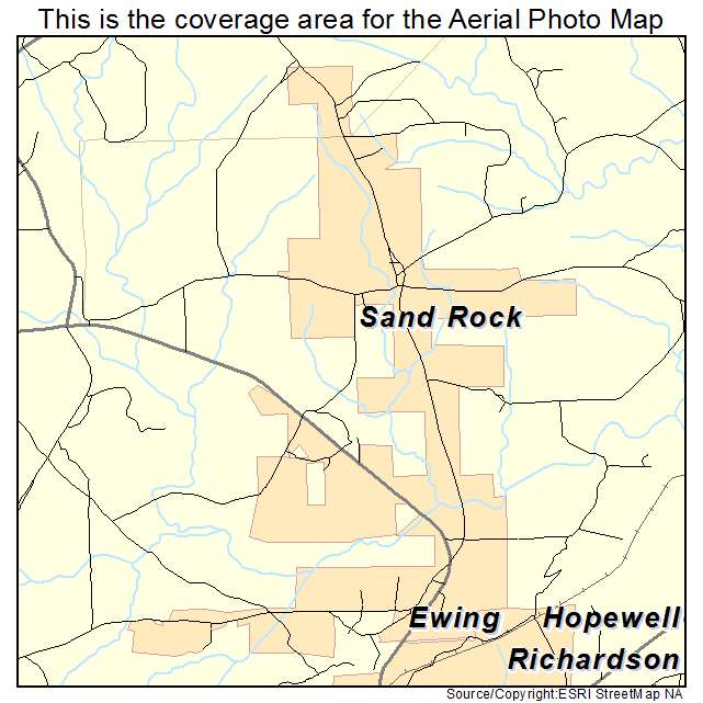 Sand Rock, AL location map 