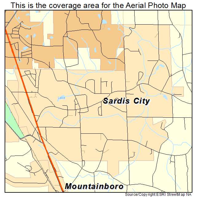 Sardis City, AL location map 