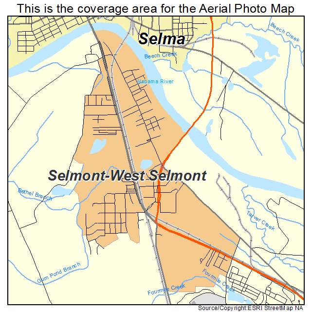 Selmont West Selmont, AL location map 