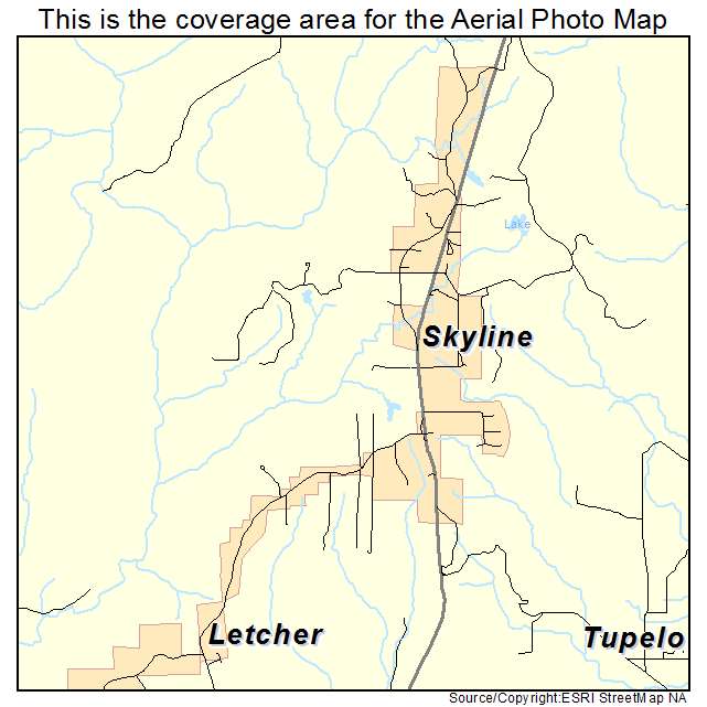 Skyline, AL location map 