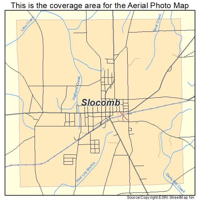 Slocomb, AL location map 
