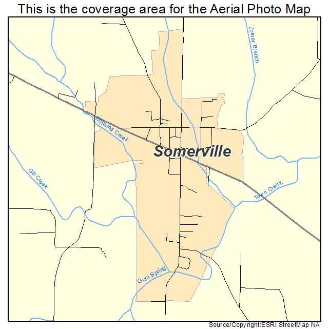 Somerville, AL location map 