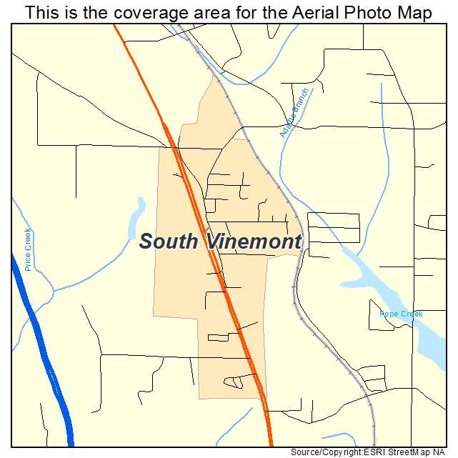 South Vinemont, AL location map 