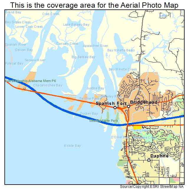 Spanish Fort, AL location map 