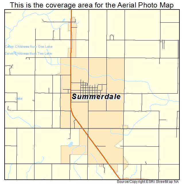 Summerdale, AL location map 