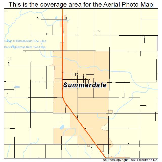 Summerdale, AL location map 