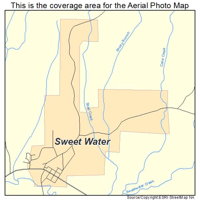 Sweet Water, AL location map 