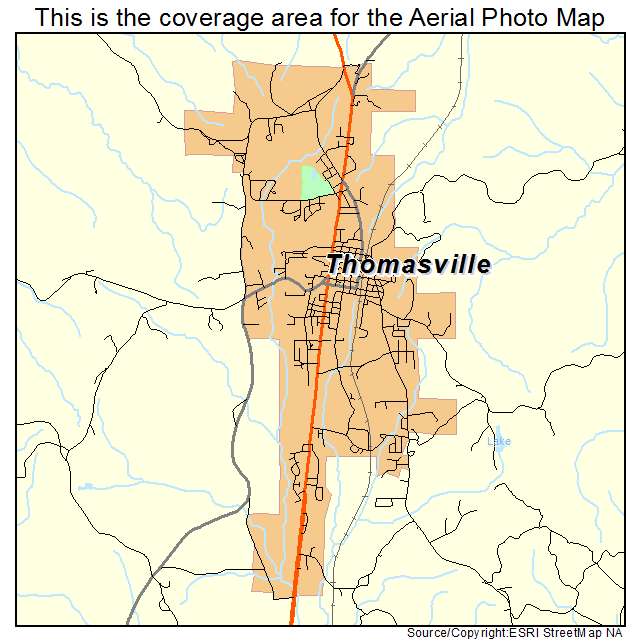 Thomasville, AL location map 