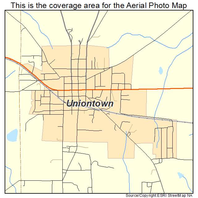 Uniontown, AL location map 