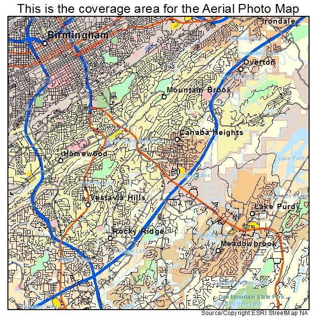 Vestavia Hills, AL location map 