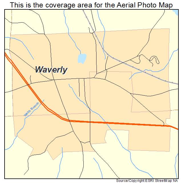 Waverly, AL location map 