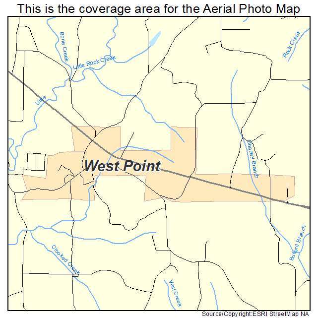 West Point, AL location map 