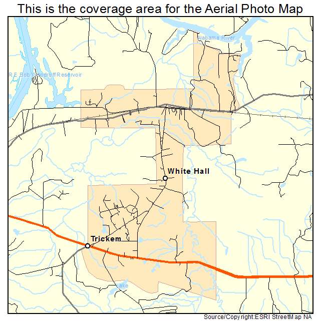 White Hall, AL location map 