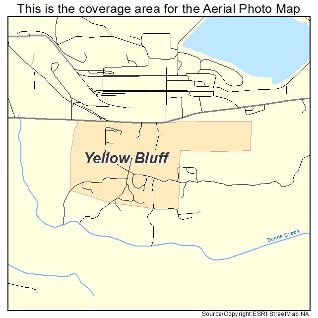 Yellow Bluff, AL location map 
