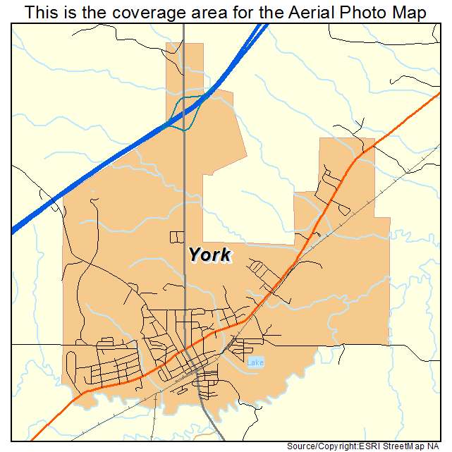 York, AL location map 