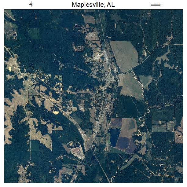 Maplesville, AL air photo map