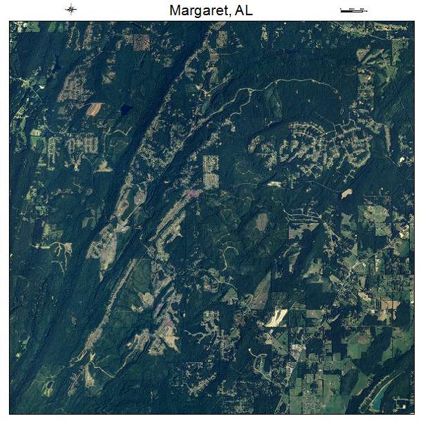 Margaret, AL air photo map