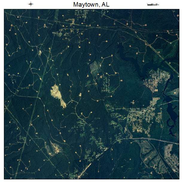 Maytown, AL air photo map