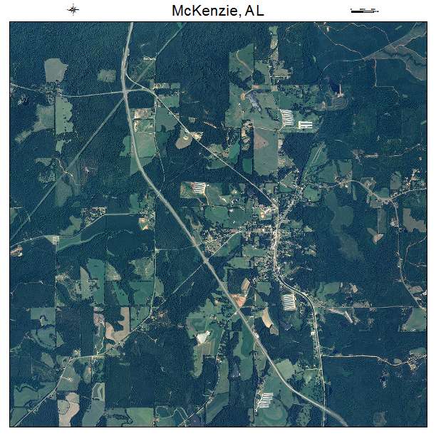 McKenzie, AL air photo map