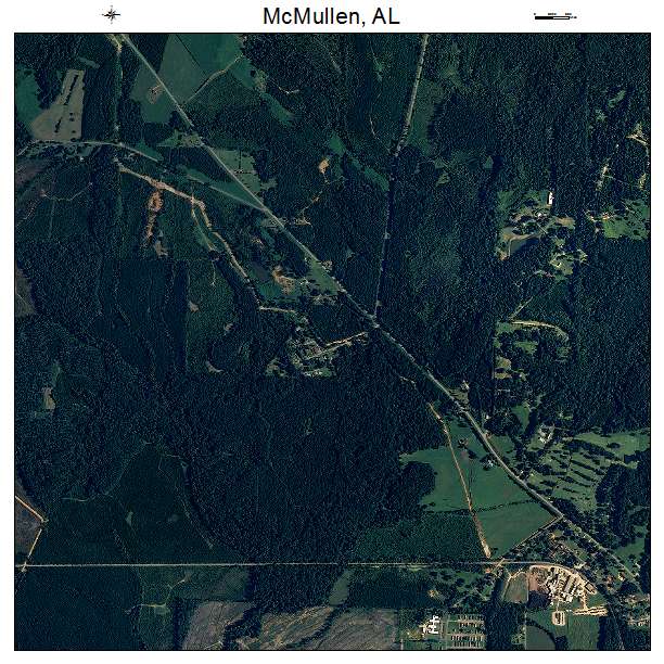 McMullen, AL air photo map