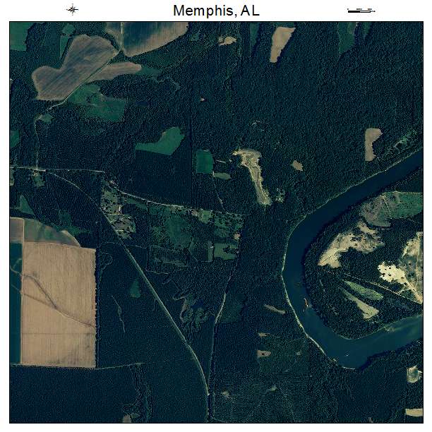 Memphis, AL air photo map