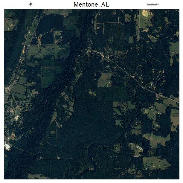 Mentone, AL air photo map