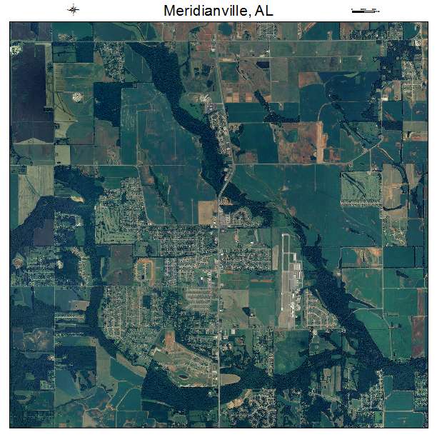 Meridianville, AL air photo map