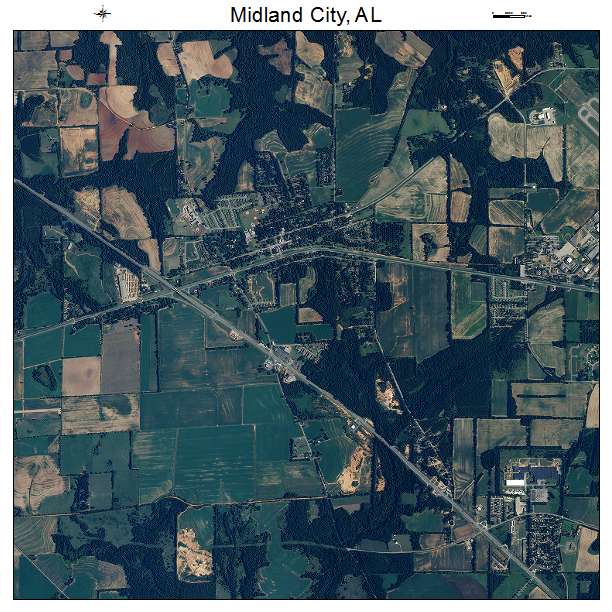 Midland City, AL air photo map