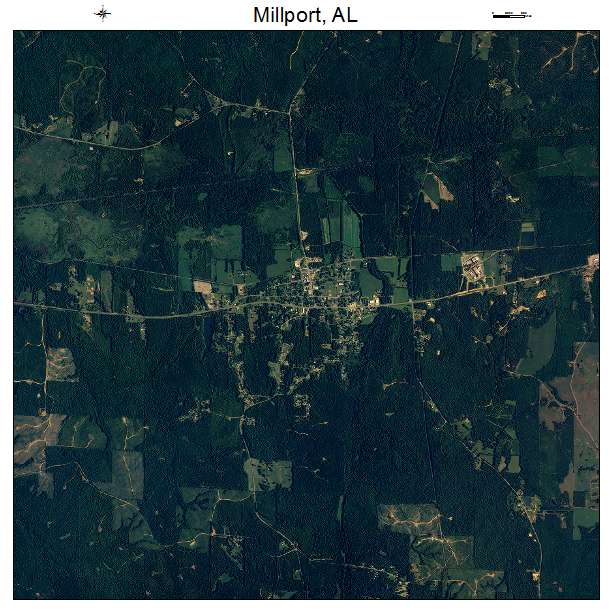 Millport, AL air photo map
