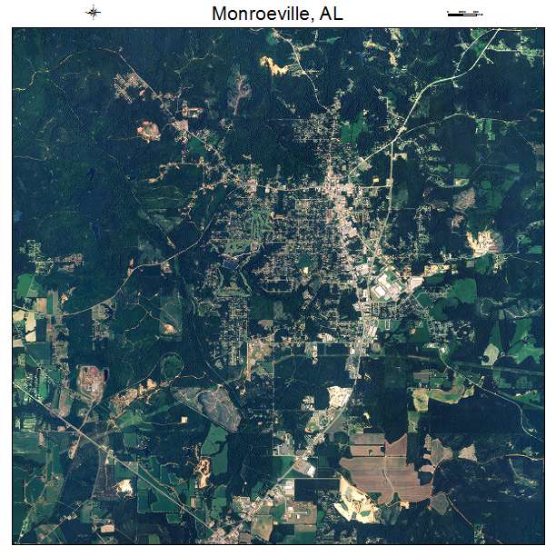 Monroeville, AL air photo map
