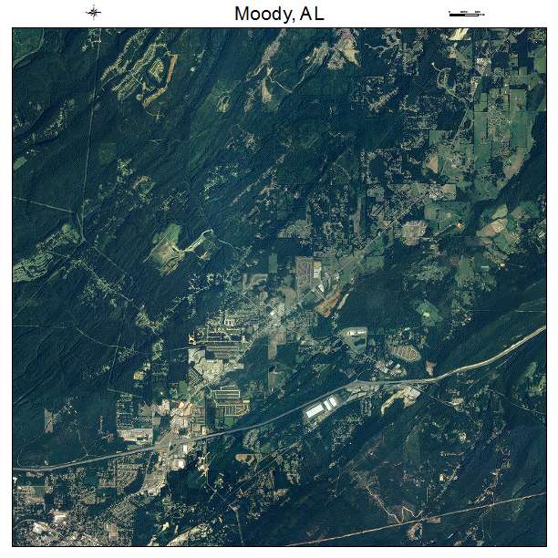 Moody, AL air photo map
