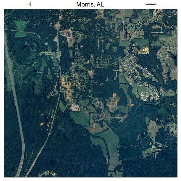 Morris, AL air photo map