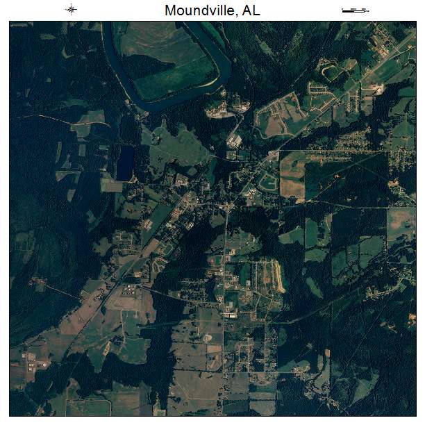 Moundville, AL air photo map
