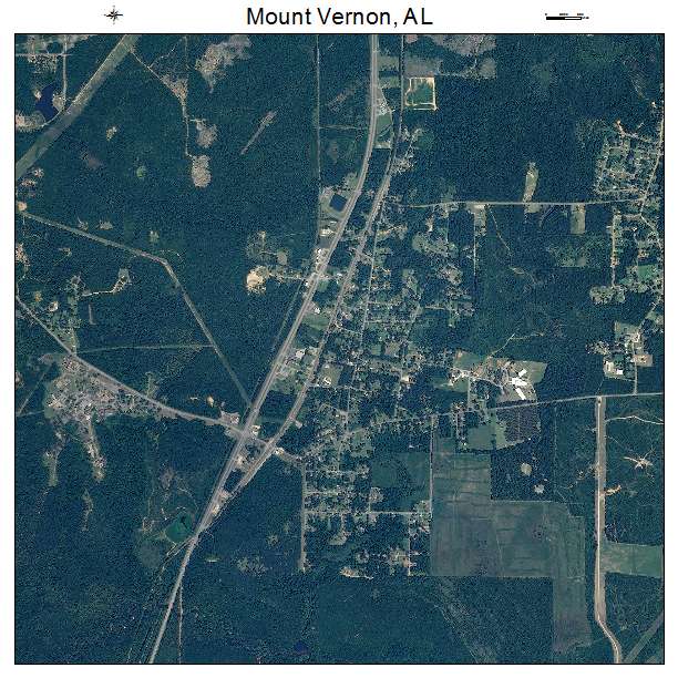 Mount Vernon, AL air photo map